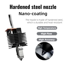 Nano-Coating Upgraded Hotend For Snapmaker U1 Hot End 0.2 0.4 0.6 0.8mm 24V48w Ceramic Block Kit High Flow J Head For u1 printer