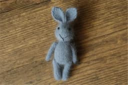Newborn Photography Props Handmade Dolls Knitted Rabbit Bear Baby Photography Studio Accessoires