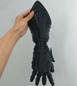 Medieval Knight Gothic Hand Armor 3D Printing Plastic Techwear Punk Long Gloves Man Woman Cosplay Mechanical Arm