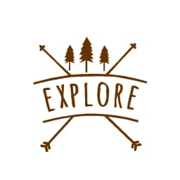 Explore In The Forest Cars Decals Tree Silhouette Vinyl Car Stickers For Computer Laptop Or Car Decoration