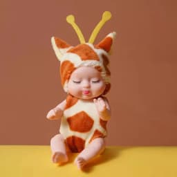 1pcs Kawaii 12cm Simulation Rebirth Dolls Toy Mini Cute Sleeping Baby Series Doll Cartoon Animal Toy for Kids Birthday Gift