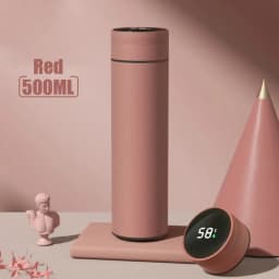 500ml 304 Stainless Steel Thermos Bottle Smart Cup Digital with Temperature Display Long-lasting Heat Mugs Travel Water Bottles