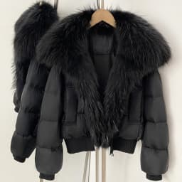 OFTBUY New Winter 90 Duck Down Jacket Women Real Fox Fur Short Warm Puffer Coat Female Fashion Casual Natural Fur Outerwear Lady