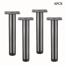 4 PCS 10cm Furniture Sofa Table Leg Round Tube Cabinet Leg Metal Feet Leg Accessories for Furniture Hardware Accessories