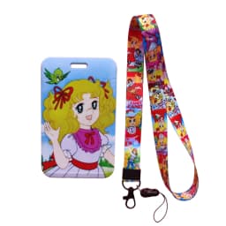 Girl Candy Lanyards Keychain ID Name Card Holder Cartoon Credit Card Cover Gift Card Protection