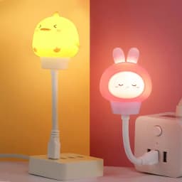 GGbingo USB/ Remote Control Night Light LED Cute Cartoon Bear Chick Kitten Night Light for Baby Kid Bedroom Decor Bedside Light