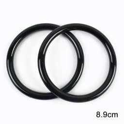 2/4/10Pcs Deepeel Acrylic Transparent Bag Handle Plastic Circle Ring Frame Handbag Replace Handles Woven-bag Brackets Accessory