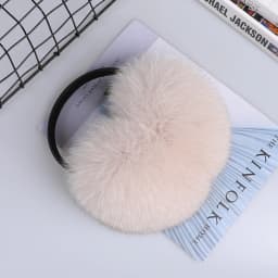 Real Fox Raccoon Fur Hang Ear Cover Warm Winter Earmuffs Headwear Ear Muffs Earmuffs Cold Ear Warmer Ear Protection Headband