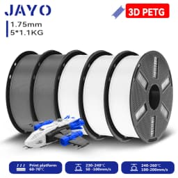 JAYO 3D PETG/ High Speed Matte PETG / PLA Classic Printer Filament 1.75mm 3D Printer Filament 5.5KG Neatly Wound PETG for 3D