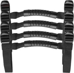 4x Roll Bar Grab Handles Grip Handle Fits For 1995-2021 Jeep Wrangler YJ TJ JK JKU JL Sports Sahara Freedom Rubicon X Unlimited