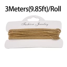 2mm/3mm Stainless Steel Box Chain Square Rolo Cable Wheat Chain For Diy Necklace Braclet Jewelry Making