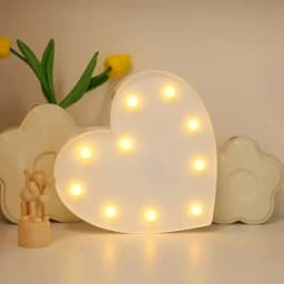 1pc LED Letter Love Heart Lights, Proposal Marriage Romantic Confession Scene Atmosphere Decoration Shaped Lights