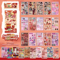 Showa Theme Die-Cut Stickers Book 25/50 Sheets for DIY Decorative Scrapbook Phone Case Collage Aesthetic Stationery Stickers