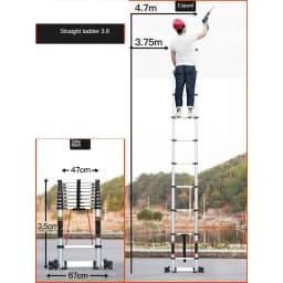 7 Meter Telescopic Ladders Portable Folding Aluminium Ladders Multipurpose Household Step Stair Engineering Staircase for Home