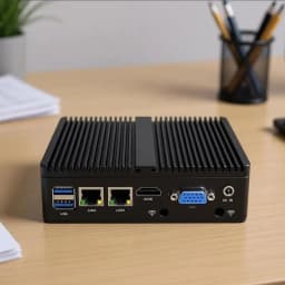 Metal Case Mini PC Intel N2840 Desktop Computer Pfsense DDR3L Msata SSD 2Lan 2COM VGA HD Display