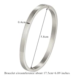 Diameter 5cm And 5.8cm Bangle For Women Kid Stainless Steel Small Flower Gold Color Bracelet Jewelry Low Price Wholesale