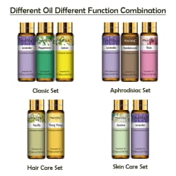 PHATOIL 9PCS Gift Set 10ml Pure Natural Essential Oils Kit Vanilla Sandalwood Lemon Eucalyptus Lavender Rose Essential Oils Set