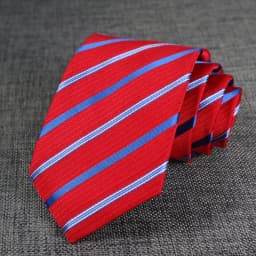 New Men's Tie Classic Stripes Striped 8cm Jacquard Necktie Accessories Daily Wear Cravat Wedding Business Party Gift