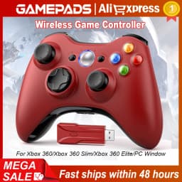 Wireless For Xbox 360 Controller Xbox 360 Slim/Elite/Winodow/PC Video Game Gamepad 6axis Joystick Dual Vibration 2.4G Gaming