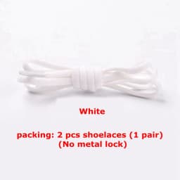 New 1Pair Elastic Locking Shoelaces Semicircle Shoelace Sneakers Shoe Laces Quick No Tie Shoelace Kids Adult Shoes Lace 21colors