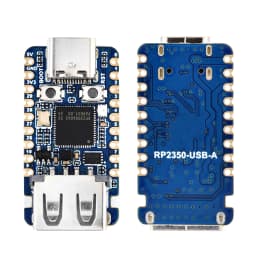 RP2350 USB-A Mini Development Board RP2350A Waveshare Expansion Board Programmable I/O Compatible with USB 2.0/1.1 Transmission