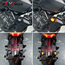 2025 MT07 Front Rear Turn Signal Blinker Light For Yamaha MT-07 MT 07 Y-AMT 2021-2026 Flush Mount Micro Indicator Flasher Lamp