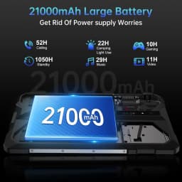 8849 TANK PAD Unihertz Rugged Projector Tablet Smartphone 21000mAh 10.95 inch 120Hz 16GB 512GB 32MP+50MP 66W Phone Smart Tablet