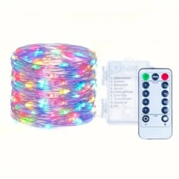 Outdoor Battery Fairy Lights LED Copper Wire String Lights with 8 Modes - IP65 for Garden, Patio, Tree, Yard & Party Decor