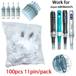 100pcs Dermapen M8 Needle for Drpen M8/m7s/A6s Derma Micronneedle Pen Mesotherapy Microneedling Needle Length 0.25mm