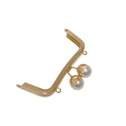 K673~K674 Pearl head 16CM square no hole Smooth surface screw purse frame DIY Kiss lock Coin Purse accessories