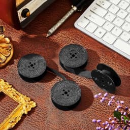4 Pairs Universal Typewriter Ribbon Durable Portable Compatible with Most Vintage Manual Typewriter Calculator Ribbon