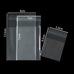 100pcs/lot OPP Self Adhesive Plastic Bag Transparent Cellophane Bags for Candy Cookies Decorative Jewelry Display Storage Bag