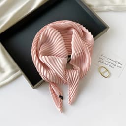 New 70X70CM Minimalist Solid Color 70cm Pleated Scarf Decoration Scarf Sunscreen Thin Scarf Pressed Pleated Square Scarf