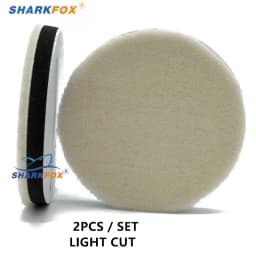 Sharkfox 3/5 Inch Japan Wool Polish Pad For DA RO Car Polisher Polishing Tray 80mm125mm Cutting Pad Car Clean Product