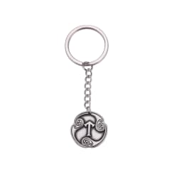 EUEAVAN Retro Mysterious 24 Runes Keychain Norse Viking Jewelry Courage Charm Letter Amulet Keyring for Women Men Accessories