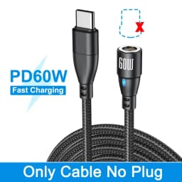 AUFU 60W Magnetic USB Cable Fast Charging USBC To Type C Micro Magnetic Data Cord For Macbook Samsung Xiaomi Magnet Charger Wire