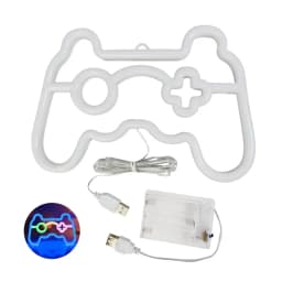 Game Pad Neon Signs LED Night Light, USB/Battery Powered Atmosphere Lighting, for Birthday Gift Garden E-sports Decor Camping