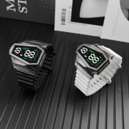 Multi-function Aircraft Watch Touch Screen Digital Kids Watches Students Boys and Girls LED Sports Electronic Watch Clock Gifts