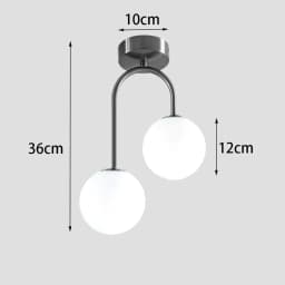 TINLAIBOR Simplicity Acrylic White Ball Ceiling Light G9 Bulbs Aisle Corridor Porch Bedroom Cloakroom Art Ceiling Lamp