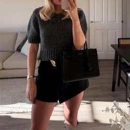 KONDALA Casual Chic Brown Mini Shorts Skirt Front Split High Waist Wide Leg Shorts Women Fashion 2025 Streetwear Fall Shorts