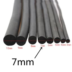 5M EPDM Rubber Foam Sealing strip Round shape solid Sponge tape high density O type Soundproof Weatherstrip Hardware Accessories