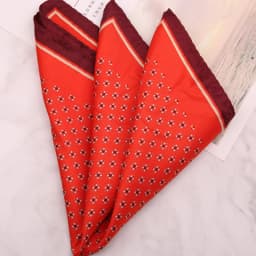 33cm Oversized Men's Pocket Square Polka Dot Red Floral Print Handkerchief Chest Towel Paisley Suits Wedding Gentlemen Hankies