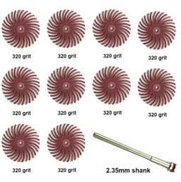 9Pcs Radial Bristle Disc Kit Abrasive Brush Elastic Detail Polishing Abrasive Wheel for dremel Rotary Tool Accessories
