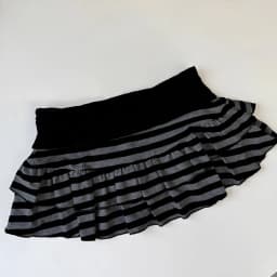 2026 Striped Color-Block A-Line Mini Skirt Sexy Fashion Y2K Korean-Japanese Street Style Niche and Versatile Skirt