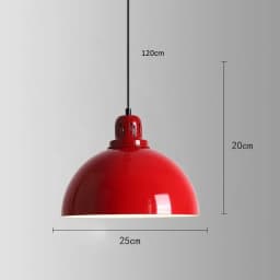 American Retro Red Pendant Lamp Led E27 Industrial Style Lighting Hot Pot Barbecue Modern Iron Art Restaurant Decor Lighting