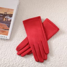 Multicolor Women Winter Keep Warm Touch Screen Suede Solid Simple Style Gloves Add Velvet Inside Not Bloated Prevent Cold