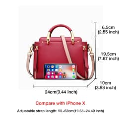FOXER Split Leather Shoulder Bag Women Top Handle Handbag Female Large Capacity Tote Bag Simple Luxury Crossbody Purse