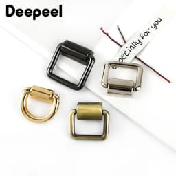 5/10/20Pcs 15/16/19mm Metal D Ring Buckles Bag Side Clips for Handbag Chain Handles Connector Bags Strap Hardware Accessories