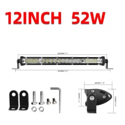 CO LIGHT Slim 12" 22" 32" 42" 52" Led Bar Light 4x4 Offroad For Trucks ATV UAZ Spot Flood Combo 12V 24V Driving Barra Work Light