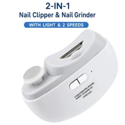 Electric Nail Clipper Grinding and Polishing with Light Automatic Nail Trimmer Rechargeable Nail Cutter Manicure for Baby Adult